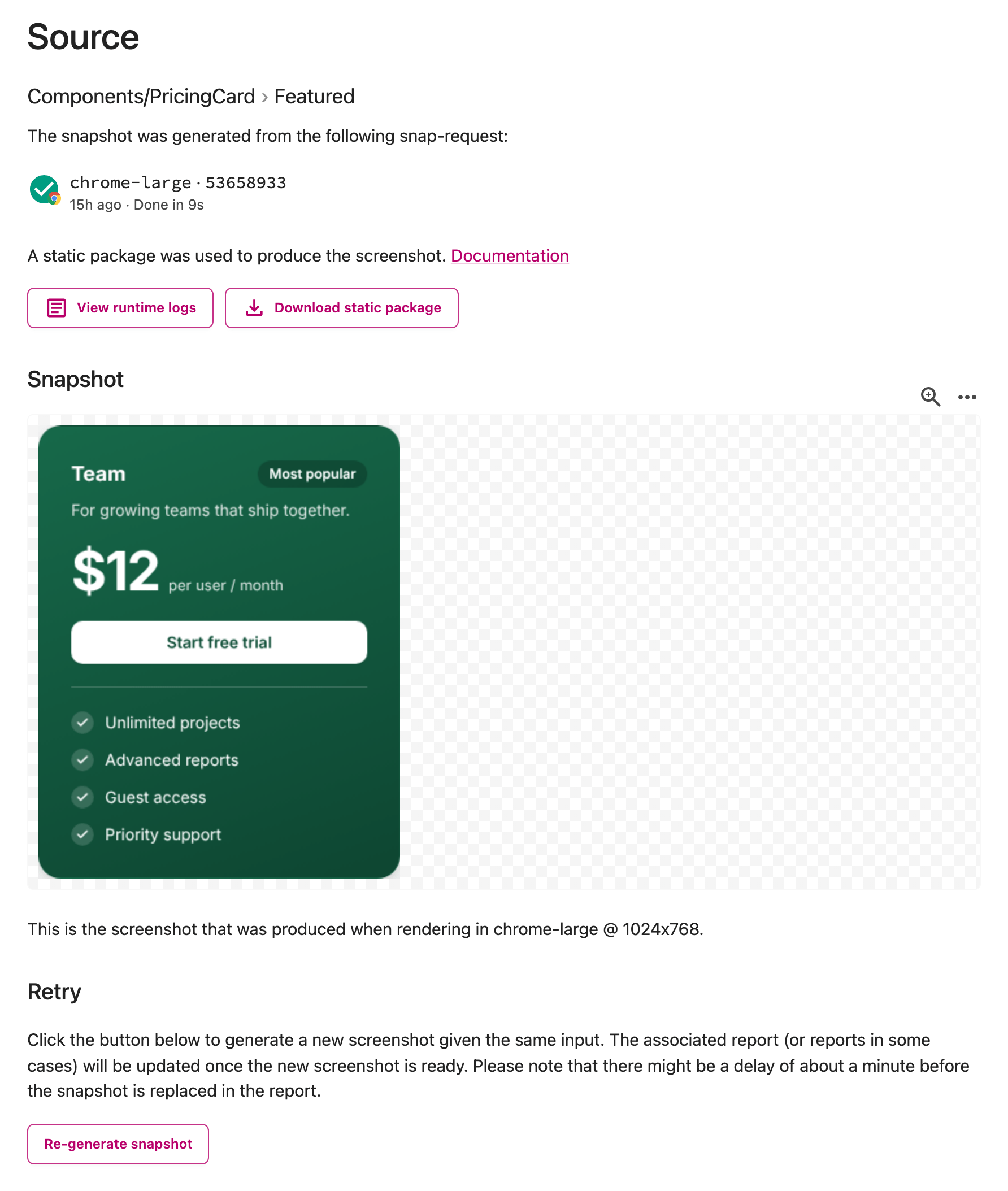 The Source page