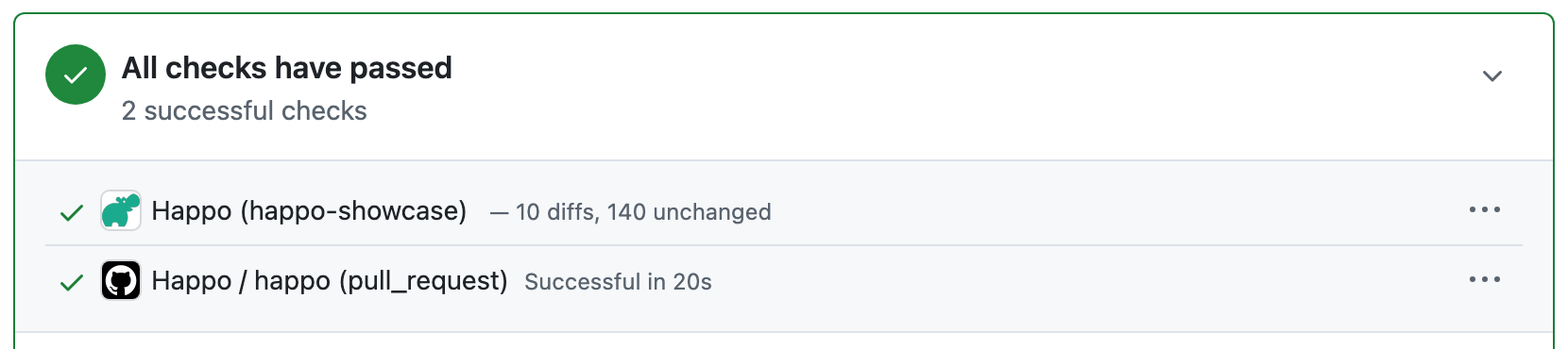 Happo status manually accepted cross-posted to github